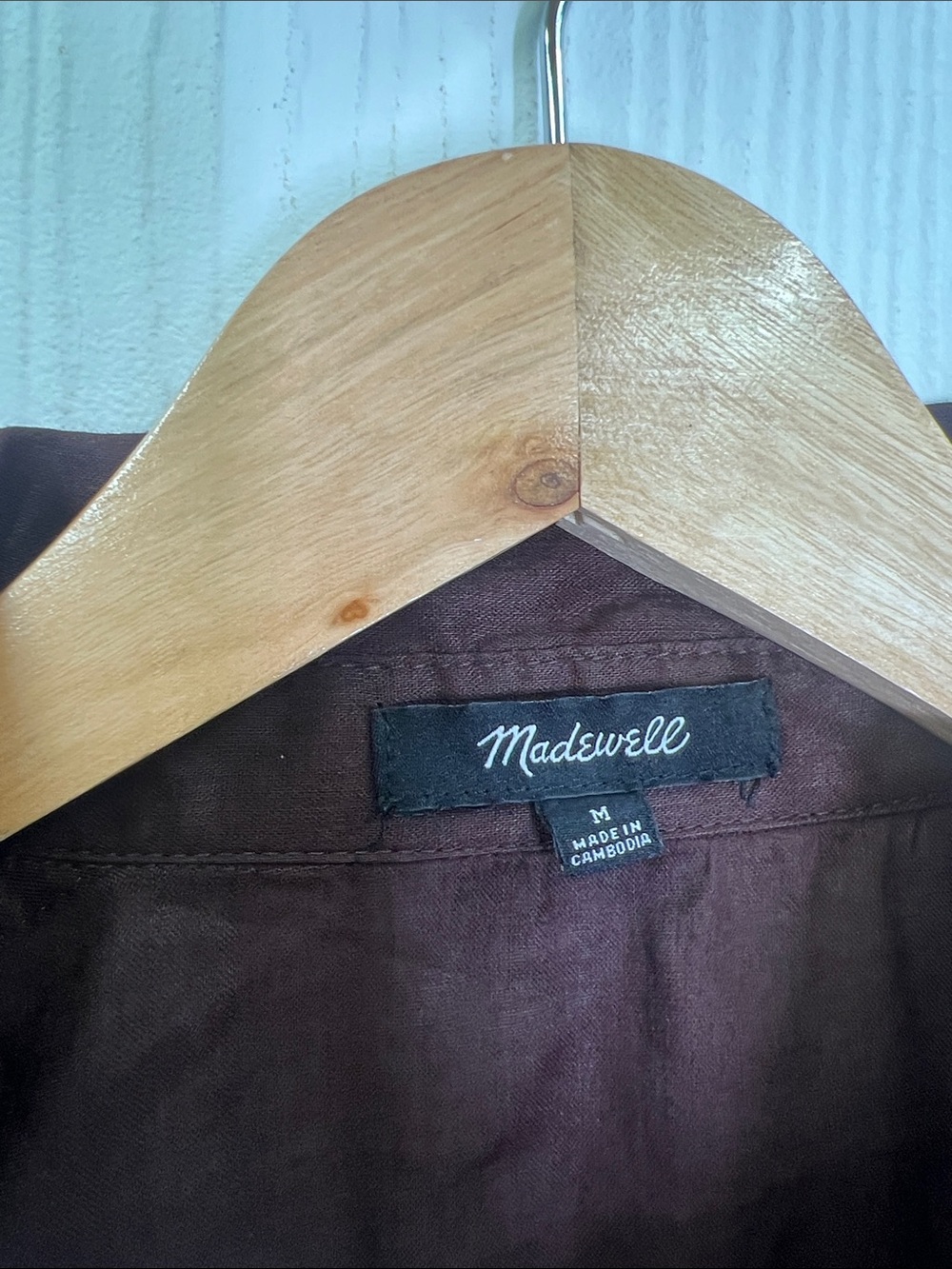 Madewell - Utility Pocket Button Down Lightweight Long Sleeve Blouse Size Medium - Picture 11 of 12